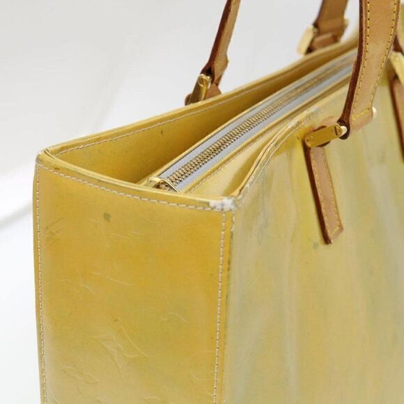LOUIS VUITTON Monogram Vernis Columbus Tote Bag Yellow - Picture 14 of 15